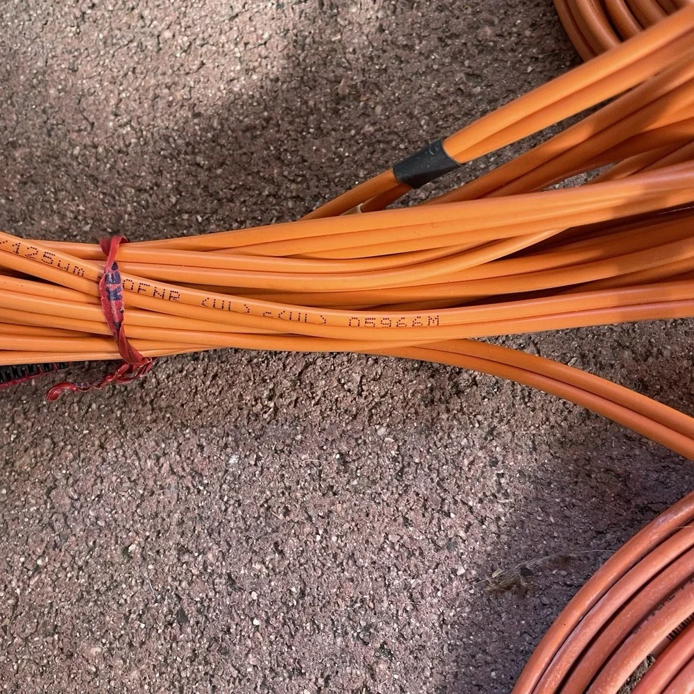 Orange fiber optic Multitude Patch cable x7 Bundles